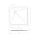 Shower pan Point, non-central - SHWRBRD-PT-DECENT-900X900X40MM - 2