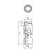 1/4" cardan joint insert - 2