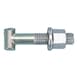 Scaffolding screw - SCR-SCFLD-NUT22-5.8-(A2C)-M14X70 - 1