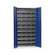 Wing door cabinet, depth 420&nbsp;mm With W-SLB system storage boxes, size 2 - WNGDRCAB-STRG-SLB-FB415-BOX-RAL5010 - 1
