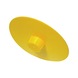 Flanschabdeckung GPN 655 Form B Polyethylen (PE-LD), Gelb, mit Rippen - 1