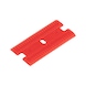 塑料备用刀片 - REPLBLDE-PLA-SCRAPER-RED - 4