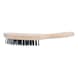 Wire brush With wooden body - WREBRSH-2ROWS - 1