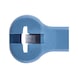 Cable tie KBL D PA blue Detectable with metal latch - CBLTIE-PLA-METLATCH-DETEC-BLUE-2,4X92MM - 2