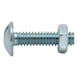 Truss head screw inch - GUTTER-BLT-NUT-ZN-JAR(100)-3/16X2 - 1
