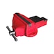 PARALLEL VICE with fixed base - PARAVCE-CAST-FIXBSE-RED-200MM - 1