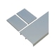 SCHIMOS 80/120-G front panel profile for glass doors - AY-CLIPCOVSLIDDRFITT-SCHIMOS-G-2000-SILV - 1