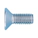 Safety screw with hexalobular head and pin Similar to ISO 10642 because of TX drive, A2 stainless steel, plain - SCR-ISO10642-A2/070-(TX20-PIN)-M4X12 - 1