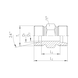 Straight cutting ring fitting, stainless steel - TUBFITT-ISO8434-L-S-A5-D22-M30X2 - 2