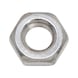 Ecrou hexagonal, forme basse à pas fin DIN 439, acier inoxydable A2, brut - 1