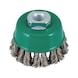 Wire cup brush HEAVY DUTY knotted stainless steel with M14 connecting thread - CPBRSH-AG-HEAVYDUTY-SST-D65MMXM14 - 1