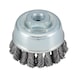 Wire cup brush SPEED braided steel with M14 connecting thread - CPBRSH-AG-SPEED-STEEL-D65MMXM14 - 1