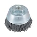 Wire cup brush LONGLIFE Universal with crimped sanding bristles with M14 connecting thread - 1