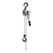 Lever chain hoist without overload protection with short hand lever - LEVRCHNHOI-1,5M-CHROME-PLATED-500KG - 1