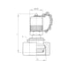 Measuring coupling MINIMESS 1620 with DKO support - TESTPOINT-1620-1.0718-NBR-DKO-S10 - 2