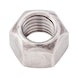 Hexagonal nut with clamping piece (all-metal) ISO 7042, A2-70 stainless steel, plain - 1