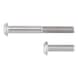 Screw with flattened half round head and hexagon socket ISO 7380-1 A2-070 stainless steel, plain - 1