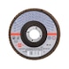 Segmented Grinding Disc for Steel Synthetic corundum - FLPDISC-NC-CLTH-DOMED-BR22,23-G40-D125 - 1