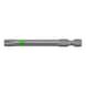 Embout E 6.3 TX (1/4 pouce) E 6,3 (1/4 pouce) - BIT-TX40-GREEN-1/4IN-L70MM - 1