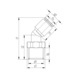 Push-in fitting with 45° angle  - PSHINFITT-45°-ROT-PLA-ET-R1/4-PIP-6 - 2