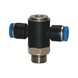 T-shaped push-in fitting with hexagon socket  - PSHINFITT-T-ROT-PLA-HS6-ET-G1/4-PIP-8 - 1