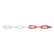 Plastic chain - PLACHN-PE-RED/WHITE-6MM-25M - 1