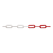 Plastic chain - PLACHN-PE-RED/WHITE-8MM-25M - 1