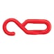Crochet à maillon Pour chaînes en plastique - AY-HOOKPIECE-PLACHN-RED-8MM - 1