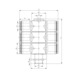 T-distributor 6-way with hex. socket G thread - DSTR-6WAY-T-2X3-PLA-HS-ET-G1/4-PIP-8 - 2