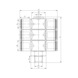 Six-way T-distributor - DSTR-6WAY-T-2X3-PLA-HS-ET-R1/2-PIP-12 - 2