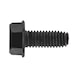 Thread-rolling screw DIN 7500-1, case-hardened steel, flat head, zinc-nickel-plated, black (ZNBHL) - 1