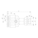 Y-shape distributor 4-way M/G-thread - DSTR-4WAY-Y-PLA-HS-ET-G1/4-PIP-6 - 2