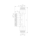 T-shape multi-port distributor with plug-in connector, reducing - PLGDISTR-5WAY-T-REDUC-PLA-PIP-2X10/3X8 - 2