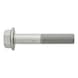 Flanged hexagon head bolt EN 1665, steel, strength class 10.9, silver zinc-flake coating, fine thread, automotive - 1