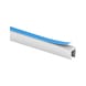 Cable routing conduit Mini-Snap With double-sided adhesive tape and no cover - CRC-TRANSPARENT-6X7MM - 2