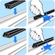 Slide rail, plastic - WEARSTR-AL-PE-BLCK-ESD-33,3X19,2X2000MM - 3