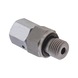 Adjustable straight sealing cone male fitting ISO 8434-1, zinc-nickel-plated steel, BSPP male thread with o-ring - TUBFITT-ISO8434-L-SWODS-ST-D12-G1/4 - 1
