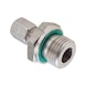 Straight male fitting ISO 8434-1, stainless steel 1.4571, BSPP male thread with seal - TUBFITT-ISO8434-L-SDSC-E-A5-D35-G1.1/2 - 1