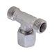 Adj. T-sealing cone fitting steel with O-ring - TUBFITT-ISO8434-S-SWOBT-ST-D10-M18X1,5 - 1