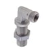 90° Winkel-Schottverschraubung ISO 8434-1, Stahl Zink-Nickel - 1