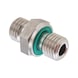 Straight screw-in conn. sst metr MT EPDM seal. - 1