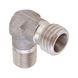 90° angled male fitting ISO 8434-1, stainless steel 1.4571, tapered BSPT male thread - 1
