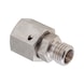 Adjustable straight sealing cone reducer fitting ISO 8434-1, stainless steel 1.4571, cutting ring connection with o-ring - TUBFITT-ISO8434-S-RDSW-A5-D16/D12 - 1