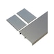 SCHIMOS 80/120-G front panel profile for glass doors - AY-CLPCOV-SLIDDRFITT-SCHIMOS-G-3000-SSTC - 1