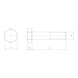 Sechskantschraube mit Schaft und Feingewinde ISO 8765, Stahl 10.9, blank - 2
