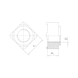 Vierkant-Schweißmutter DIN 928, Edelstahl A2, blank - 2