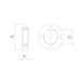 Nutmutter DIN 981, Edelstahl A2, blank für Spannhülse - MU-NUT-DIN981-A2-KM14-M70X2 - 2
