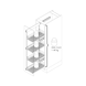 VS TAL SIDE diagonale apothekerskast Voor kastbreedte 300 mm - 3