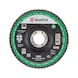 Speed lamella flap disc - FLPDISC-SP-A2-ZCS-CLTH-DOMED-G80-D115 - 1