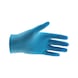 Disposable nitrile glove - PROTGLOV-NITRILE-BLUE-POWDERFREE-XL - 2